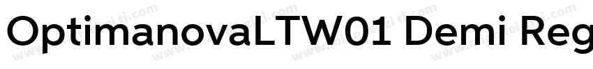 OptimanovaLTW01 Demi Regular字体转换